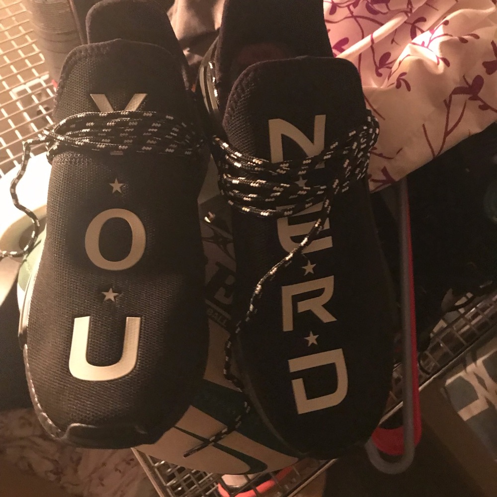 Adidas Pharrell human race you nerd
